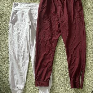 ZYIA Burgundy and Lavender Track Pants